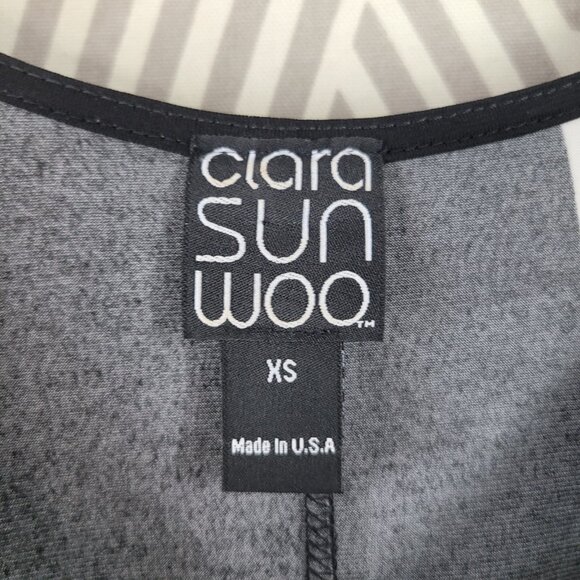 Clara Sun Woo Dress Size XS stretch Black White Knee Length Stretch Casual - Picture 7 of 7